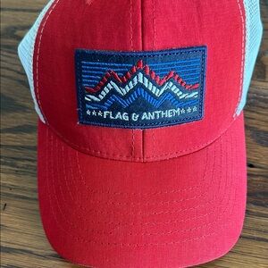 Flag & Anthem Red Trucker Hat